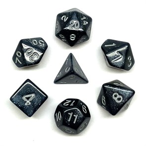 Кубики ДнД (7 шт) / Дайсы для DnD / Dungeons & Dragons / RPG / Кошачий глаз