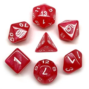 Кубики ДнД (7 шт) / Дайсы для DnD / Dungeons & Dragons / RPG / Кварц