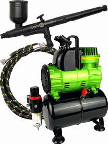 Аэрограф для художественных работ с компрессором профессиональный