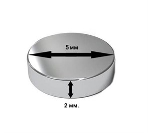 Магниты модельные 5*2мм (10шт.)