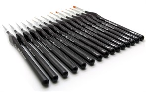 Набор кистей художественных для моделизма OW "Эксперт" синтетика 15 шт.