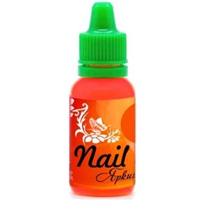 Краска для росписи ногтей Яркий оранжевый 15мл Nail Art