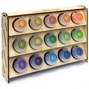 Подставка OW из фанеры для красок 15 баночек Mk-2 (Citadel)