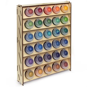 Подставка OW из фанеры для красок 30 баночек Mk-2 (Citadel)