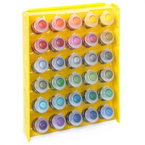 Подставка пластиковая OW жёлтая для красок 30 баночек Mk-1 (Citadel)