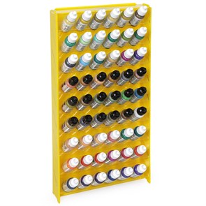 Подставка пластиковая OW жёлтая для красок 54 баночек Mk-1 (Vallejo)