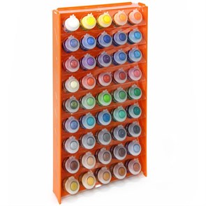 Подставка пластиковая OW оранжевая для красок 45 баночек Mk-1 (Citadel)