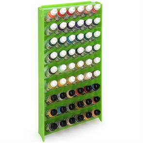 Подставка пластиковая OW зелёная для красок 54 баночек Mk-1 (Vallejo)