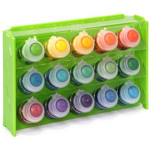 Подставка пластиковая OW зелёная для красок 15 баночек Mk-1 (Citadel)