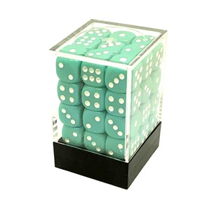 Набор кубиков 36 шт. D6 Бирюзовые 12мм