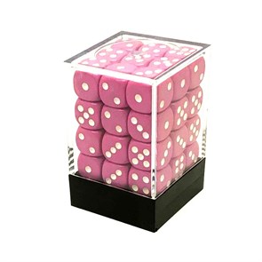 Набор кубиков 36 шт. D6 Розовые 12мм