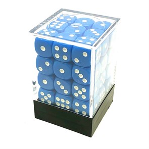 Набор кубиков 36 шт. D6 Голубые 12мм