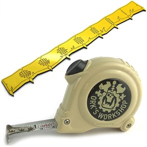 Набор измерительных аксессуаров для Warhammer Age of Sigmar: Рулетка + Линейка (пустынный) OW