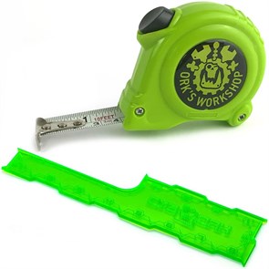 Набор измерительных аксессуаров для Infinity: Рулетка + Линейка (зелёный) OW