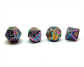 Кубики ДнД (7 шт) металлические / Дайсы для DnD / Dungeons & Dragons / RPG / Мыльный витраж - фото 10401