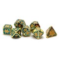 Кубики ДнД (7 шт) металлические / Дайсы для DnD / Dungeons & Dragons / RPG / Солнечное утро - фото 10416