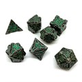 Кубики ДнД (7 шт) металлические / Дайсы для DnD / Dungeons & Dragons / RPG / Живой металл - фото 10432