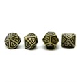 Кубики ДнД (7 шт) металлические / Дайсы для DnD / Dungeons & Dragons / RPG / Готовый металл - фото 10474