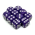 Набор кубиков D6 перламутровые Фиолетовый натиск 16мм со скругленными углами (10 шт.) - фото 10560