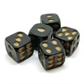 Набор кубиков 5 шт. D6 Черепа 16мм - фото 10580