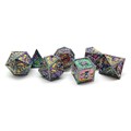 Кубики ДнД (7 шт) металлические / Дайсы для DnD / Dungeons & Dragons / RPG / Сказочный дракон - фото 10635
