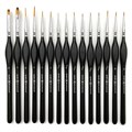 Набор кистей художественных для моделизма OW "Эксперт" синтетика 15 шт. - фото 10650
