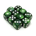 Набор кубиков D6 перламутровые Сила Болот 16мм со скругленными углами (10 шт.) - фото 10864