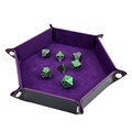 Dice Tray для кубиков TORNSCAPE DND Чёрный с фиолетовым - фото 12639
