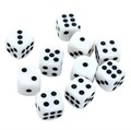 Кубики д6 12мм  10шт. Белые - фото 14477