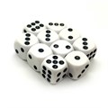 Кубики д6 16мм 10шт. Белый - фото 7041