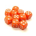 Кубики д6 16мм 10шт. Оранжевый - фото 7048