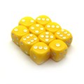 Кубики д6 16мм 10шт. Желтый - фото 7076