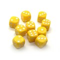 Кубики д6 16мм 10шт. Желтый - фото 7077