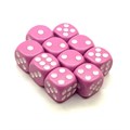 Кубики д6 16мм 10шт. Сиреневый - фото 7091