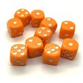 Кубики д6 16мм 10шт. Светло-оранжевый - фото 7094