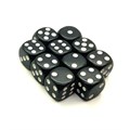Кубики д6 16мм 10шт. Черный - фото 7146