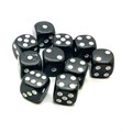 Кубики д6 16мм 10шт. Черный - фото 7147