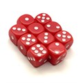 Кубики д6 16мм 10шт. Красный - фото 7148
