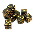 Набор кубиков 10 шт. D6 перламутровые "Утерянный Артефакт" 16мм с ровными углами - фото 7650
