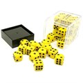 Набор кубиков 36 шт. D6 Желтые 12мм - фото 7748