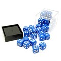 Набор кубиков 36 шт. D6 Синие 12мм - фото 7758