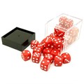 Набор кубиков 36 шт. D6 Красные 12мм - фото 7802