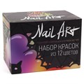 Набор акриловых красок для аэрографии на ногтях OW Nail Art (12 цветов по 30 мл.) - фото 7962
